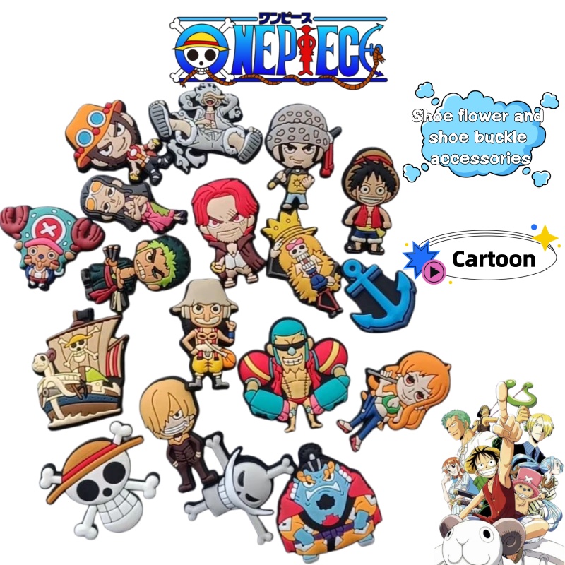 Supply Florist - One Piece cartoon anime figuurtjes schoenaccessoires