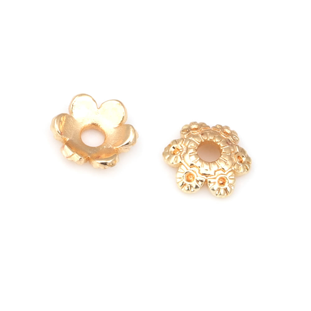 18K Goud Kleur Messing Bloem K - Supply Florist recensie en prijs