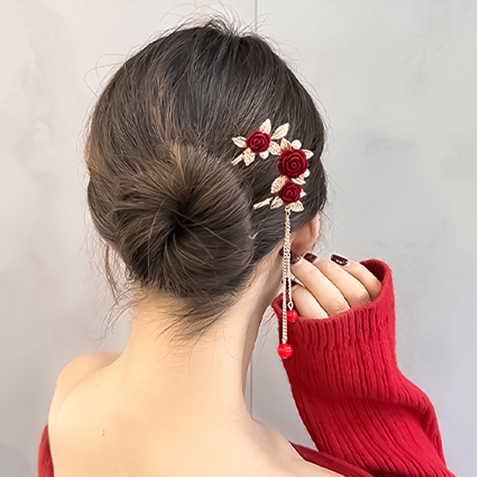 Chinese stijl roos bloem haars - Supply Florist recensie en prijs